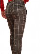 Roberto P Luxury pantalone skinny a quadri grigio nero pd-6ctg4 ROBERTO P LUXURY PANTALONI UOMO
