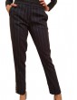 Gaudi pantalone a righe nero con profilo 921fd25009921006-01 GAUDI PANTALONI DONNA