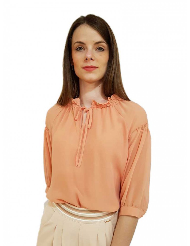 Blusa Fracomina rosa antico Baylee fr19smbaylee310 FRACOMINA CAMICIE DONNA product_reduction_percent