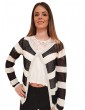 Fracomina cardigan a righe bianche e nere fr18sp831109 FRACOMINA MAGLIE DONNA product_reduction_percent