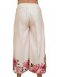 Fracomina pantalone crop bianco con stampa fiori fr19sp615210 FRACOMINA PANTALONI DONNA