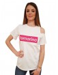 T shirt Fornarina bianca Tabby be185l82jg3609 FORNARINA T SHIRT DONNA product_reduction_percent