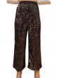 Pantalone a palazzo nero Gaudi con paillettes 921fd250212001 GAUDI PANTALONI DONNA product_reduction_percent