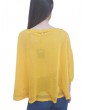 Fracomina maglione giallo con strass manica 3/4 fr20sm804c15 FRACOMINA MAGLIE DONNA