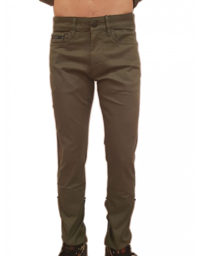 Pantalone verde slim Calvin Klein Gerst 2 j30j307032371 CALVIN KLEIN JEANS PANTALONI UOMO product_reduction_percent