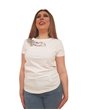 Fracomina t shirt bianca over con applicazioni gioiello fs21st3007j4001-278 FRACOMINA T SHIRT DONNA