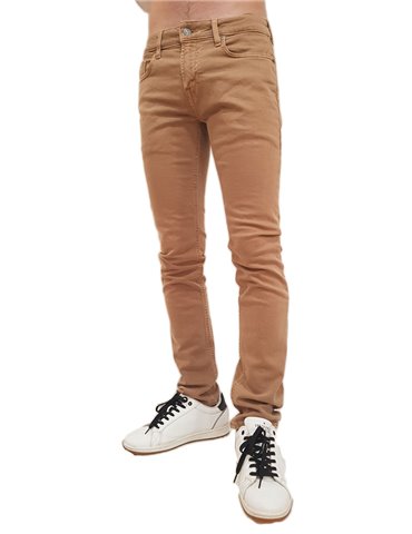 Pantalone Guess skinny beige 5 tasche mbran33034v