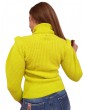 Fracomina maglia giallo fluo regular con mohair collo alto fiwt7018k49101-p07 FRACOMINA MAGLIE DONNA