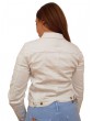 Fracomina giacca slim in gabardine bianca fp22sj4001d41201-278 FRACOMINA GIUBBINI E PIUMINI DONNA