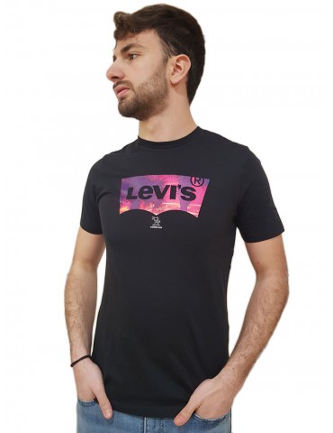 Levi’s® t shirt nera graphic crewneck 224911120
