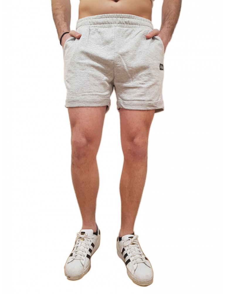 Fila pantaloncino Bšsum shorts grigio melange fam0076 fam0076-80000 FILA PANTALONI CORTI UOMO
