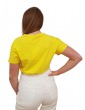 Fracomina t shirt regular in jersey con stampa e strass lemon fp22st3004j401n5-172 FRACOMINA T SHIRT DONNA