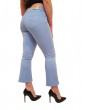 Fracomina jeans bella flare cropped in sofisticato denim stretch sky fp000v8030w40101-252 FRACOMINA JEANS DONNA