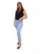 Fracomina jeans bella flare cropped in sofisticato denim stretch sky fp000v8030w40101-252 FRACOMINA JEANS DONNA