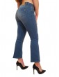 Fracomina jeans bella flare cropped in sofisticato denim stretch stonewash fp000v8030d40102-349 FRACOMINA JEANS DONNA