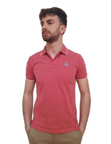 North Sails polo con stampa nantucket red
