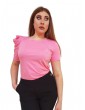 Fracomina t shirt regular in jersey pink fr22st3017j401e5-226 FRACOMINA T SHIRT DONNA