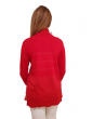 Fracomina maglia rossa a collo alto in lurex fs22wt7017k414q7-234 FRACOMINA MAGLIE DONNA