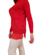 Fracomina maglia rossa a collo alto in lurex fs22wt7017k414q7-234 FRACOMINA MAGLIE DONNA