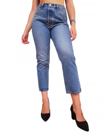 Levi’s jeans 501 crop medium indigo worn in 362000236