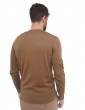 Calvin Klein maglione marrone girocollo in lana merino k10k109474gwr CALVIN KLEIN MAGLIE UOMO