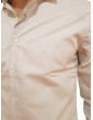 Calvin Klein camicia uomo aderente in cotone elasticizzato beige structure slim k10k110925-ace CALVIN KLEIN CAMICIE UOMO
