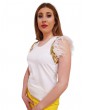 Fracomina t shirt bianca con applicazioni fr23st3034j401r9-278 fr23st3034j401r9-278 FRACOMINA T SHIRT DONNA