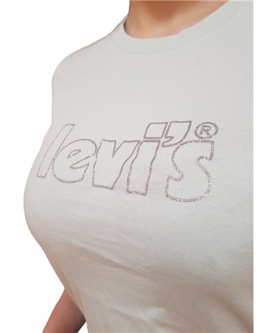Levi's t shirt donna girocollo The Perfect Tee Poster Logo Outlin 173692030