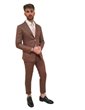 Roberto P Luxury pantalone lino uomo marrone super slim par1lnm10 ROBERTO P LUXURY PANTALONI UOMO