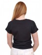 Gaudi t shirt in jersey nera con applicazioni 311fd64009_2001 311fd64009_2001 GAUDI T SHIRT DONNA