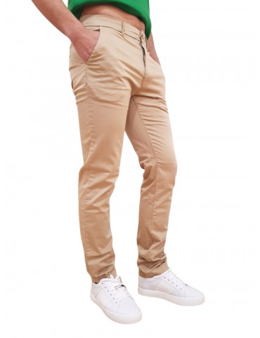 Calvin Klein pantalone uomo slim chino Sateen stretch travertine k10k109914-pf2