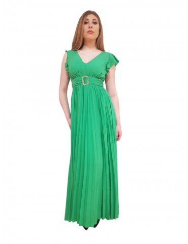 Gaudi abito lungo plissè verde 311fd15019_2592
