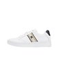 Tommy Hilfiger Court sneakers bianca con dettagli in tessuto fw0fw07106-ybs