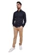 Calvin Klein camicia nera uomo elasticizzata in popeline k10k1082290gn k10k1082290gn CALVIN KLEIN CAMICIE UOMO
