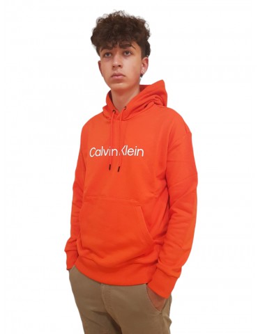 Calvin Klein felpa uomo con cappuccio hero logo orange k10k111345sb1
