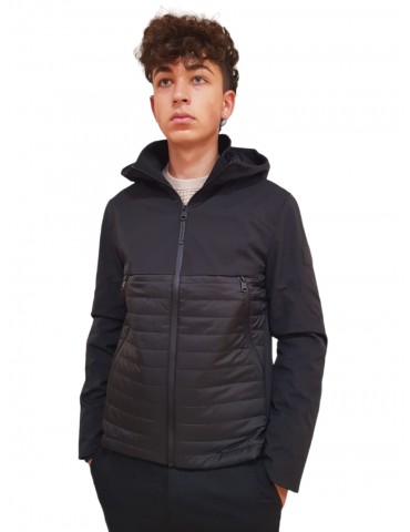 Calvin Klein giacca nera trapuntata con cappuccio Quilted k10k111466beh