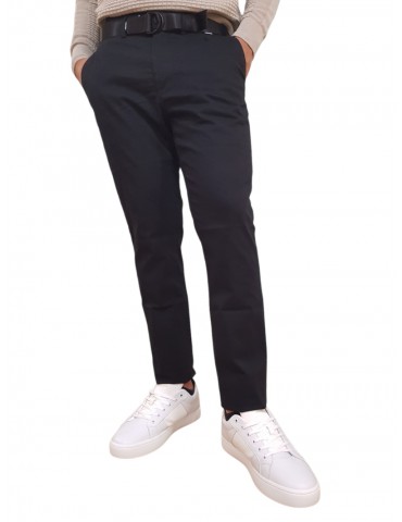 Calvin Klein pantalone nero chino slim con cintura k10k110979beh