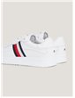 Tommy Hilfiger sneakers uomo bianca in pelle stringate supercup leather