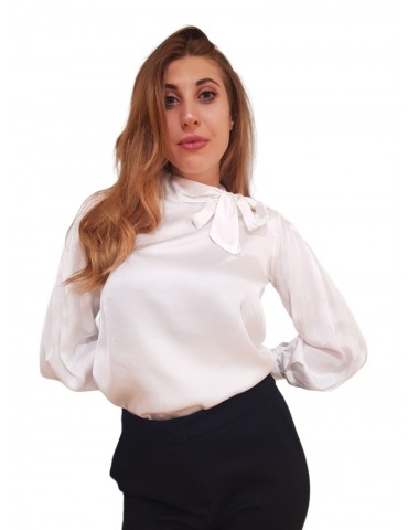 Fracomina blouse bianca fr23wt1036w41301-108
