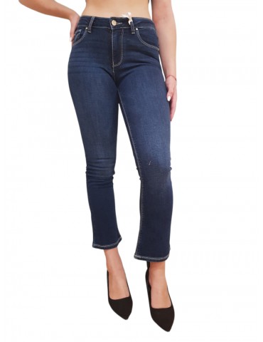 Fracomina jeans Bella F-4 Perfect cropped bell darkblue fp23wv8030d40193-117