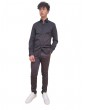 Calvin Klein camicia uomo rigata nera twill logo stripe fitted k10k112108beh CALVIN KLEIN CAMICIE UOMO