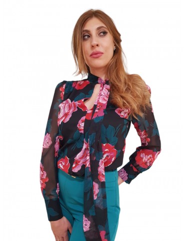 Gaudi camicia donna floreale in georgette 321fd45021-321061-01