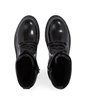 Calvin Klein jeans stivaletti flatform knee boot laceup triple black yw0yw01137-0gt