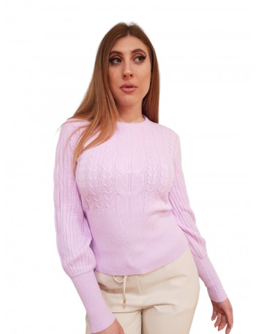 Gaudi maglia da donna rosa in filato 321bd53047-3640