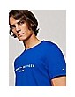 Tommy Hilfiger t shirt uomo slim fit bluette con logo mw0mw11797-c66 mw0mw11797-c66 TOMMY HILFIGER T SHIRT UOMO