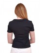 Fracomina t shirt nera con applicazioni fr24st3002j40108-053