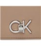 Calvin Klein borsetta re-lock double gusette silver mink k60k611336-pfa