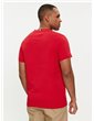 Tommy Hilfiger t shirt uomo rossa slim fit global stripe mw0mw34388-xlg