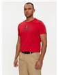 Tommy Hilfiger t shirt uomo rossa slim fit global stripe mw0mw34388-xlg