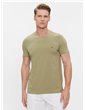 Tommy Hilfiger t shirt uomo mezza manica verde oliva extra slim fit mw0mw10800-l9f